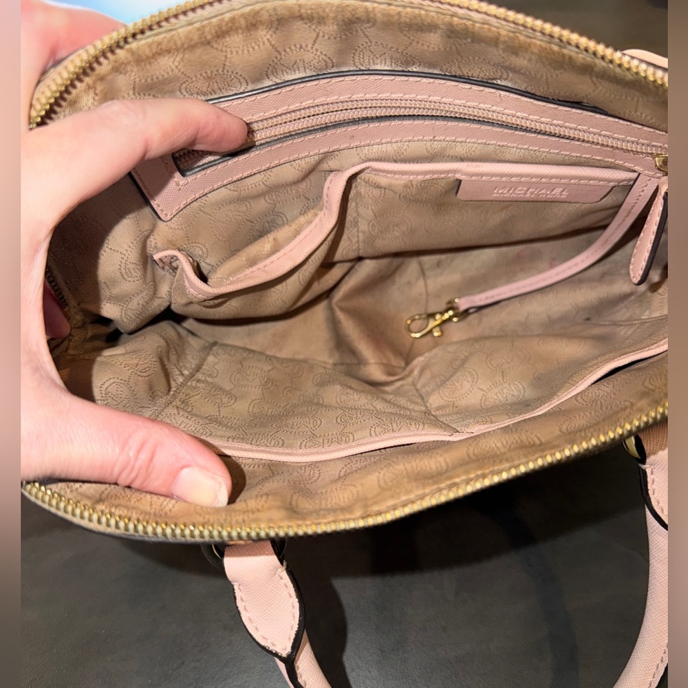 Michael Kors Pink Satchel with Gold Hardware - Picture 11 of 16
